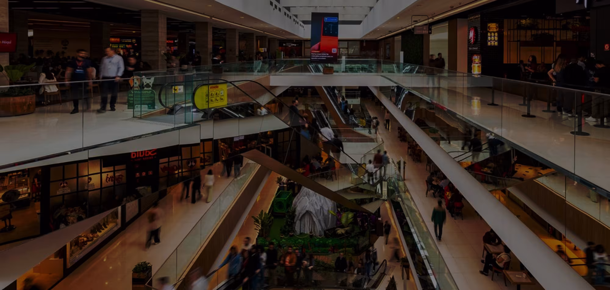 Banner no Shopping Parque da Cidade